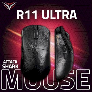 ATTACK SHARK R11 ULTRA Carbon Fiber Wireless 8K PAW3950MAX Gaming Mouse