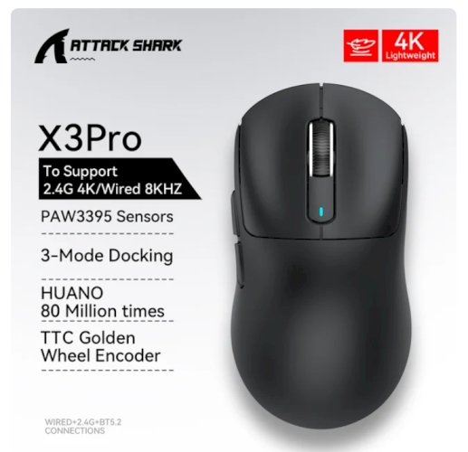 ATTACKSHARK X3 PRO 8000HZ