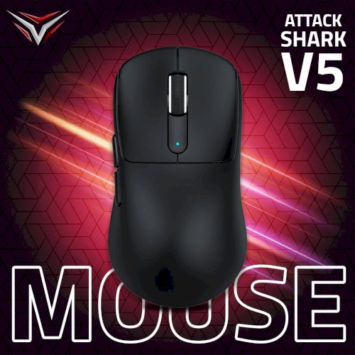 ATTACK SHARK V5 Ultra-Light Tri-Mode Gaming Mouse