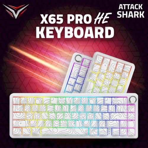 ATTACK SHARK X65PRO HE Wireless Rapid Trigger Keyboard Magnetic Switch